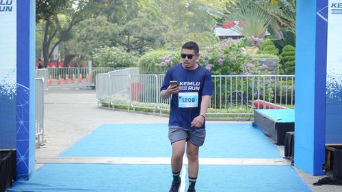 Race photo from KEMLU RUN 2025