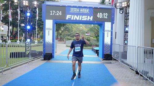 Race photo from KEMLU RUN 2025