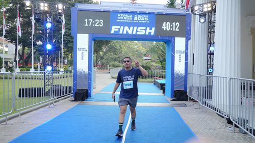 Race photo from KEMLU RUN 2025