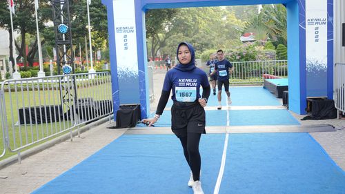 Race photo from KEMLU RUN 2025