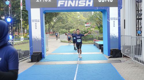 Race photo from KEMLU RUN 2025