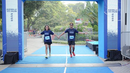 Race photo from KEMLU RUN 2025