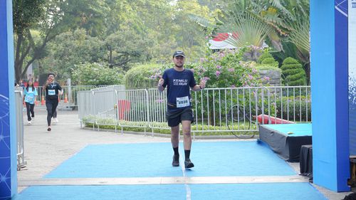 Race photo from KEMLU RUN 2025