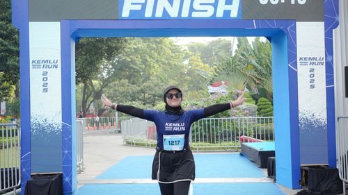 Race photo from KEMLU RUN 2025