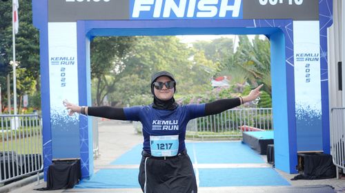 Race photo from KEMLU RUN 2025