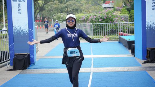 Race photo from KEMLU RUN 2025