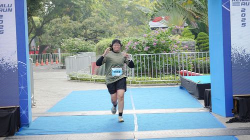 Race photo from KEMLU RUN 2025