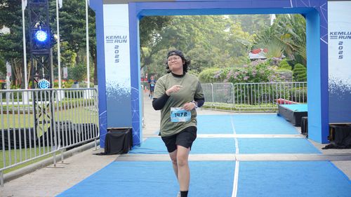 Race photo from KEMLU RUN 2025