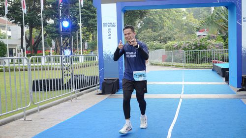 Race photo from KEMLU RUN 2025