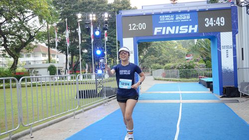 Race photo from KEMLU RUN 2025