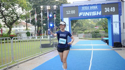 Race photo from KEMLU RUN 2025