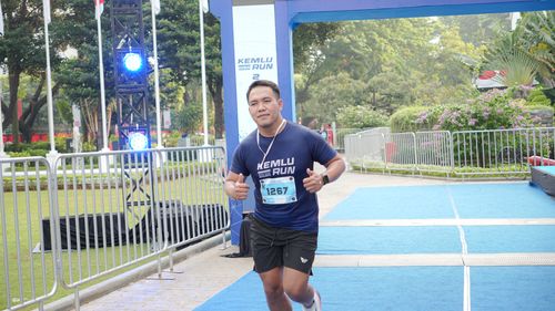 Race photo from KEMLU RUN 2025