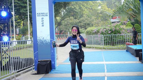 Race photo from KEMLU RUN 2025