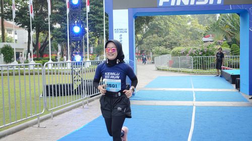Race photo from KEMLU RUN 2025