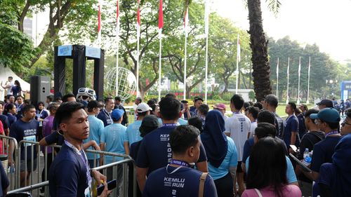 Race photo from KEMLU RUN 2025