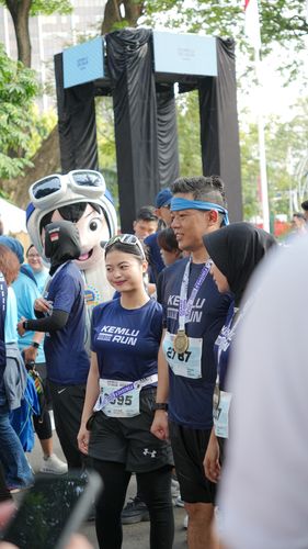 Race photo from KEMLU RUN 2025