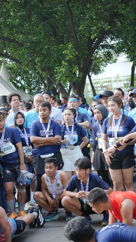 Race photo from KEMLU RUN 2025