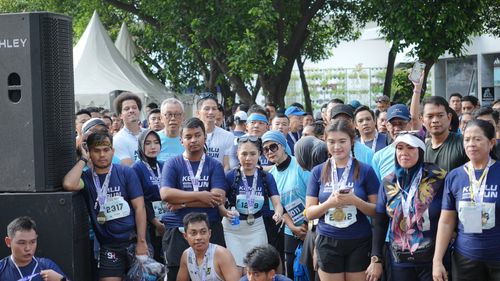 Race photo from KEMLU RUN 2025