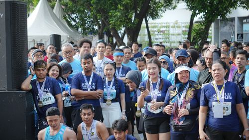 Race photo from KEMLU RUN 2025