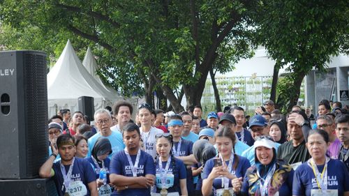 Race photo from KEMLU RUN 2025