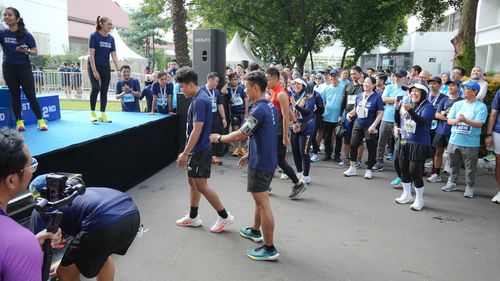 Race photo from KEMLU RUN 2025