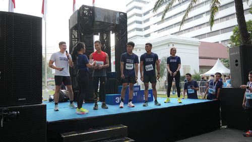 Race photo from KEMLU RUN 2025