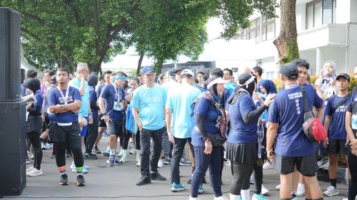 Race photo from KEMLU RUN 2025