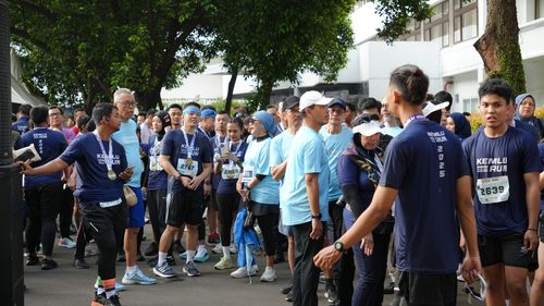 Race photo from KEMLU RUN 2025