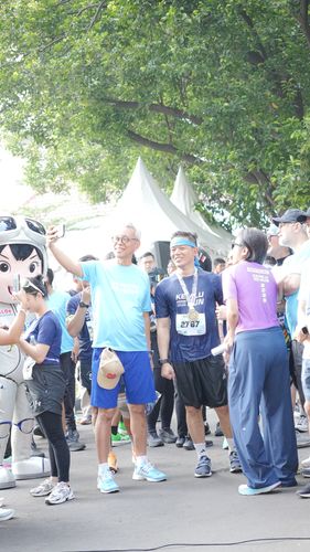 Race photo from KEMLU RUN 2025
