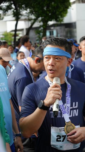 Race photo from KEMLU RUN 2025