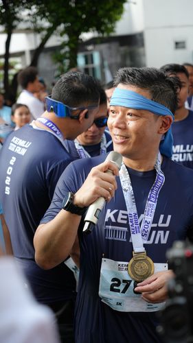 Race photo from KEMLU RUN 2025