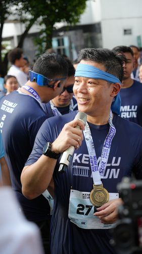 Race photo from KEMLU RUN 2025