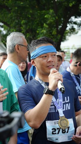 Race photo from KEMLU RUN 2025