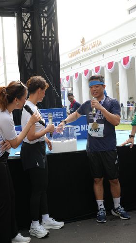 Race photo from KEMLU RUN 2025