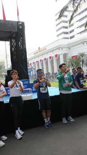 Race photo from KEMLU RUN 2025