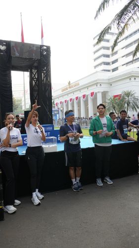 Race photo from KEMLU RUN 2025