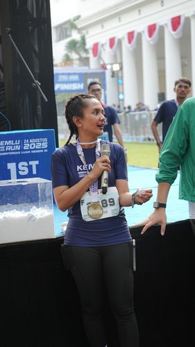 Race photo from KEMLU RUN 2025