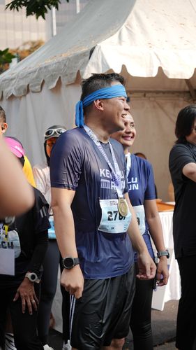 Race photo from KEMLU RUN 2025