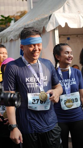 Race photo from KEMLU RUN 2025