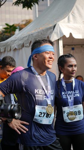 Race photo from KEMLU RUN 2025