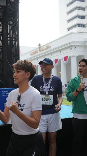 Race photo from KEMLU RUN 2025