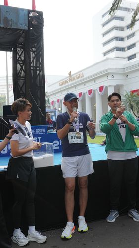 Race photo from KEMLU RUN 2025