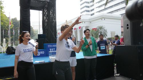 Race photo from KEMLU RUN 2025
