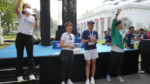 Race photo from KEMLU RUN 2025