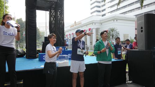 Race photo from KEMLU RUN 2025