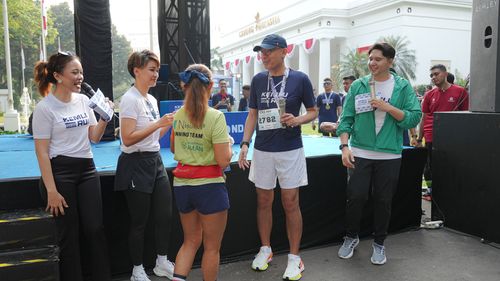 Race photo from KEMLU RUN 2025