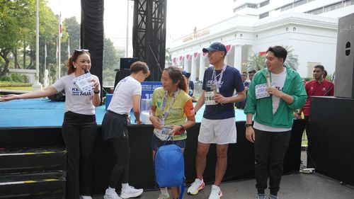 Race photo from KEMLU RUN 2025