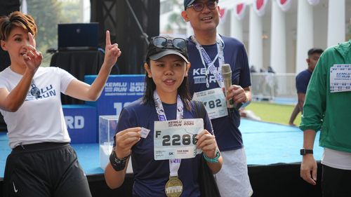 Race photo from KEMLU RUN 2025