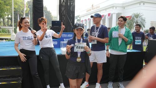 Race photo from KEMLU RUN 2025