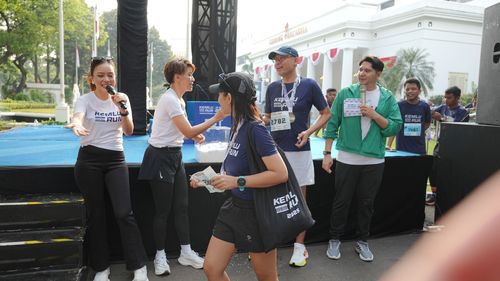 Race photo from KEMLU RUN 2025
